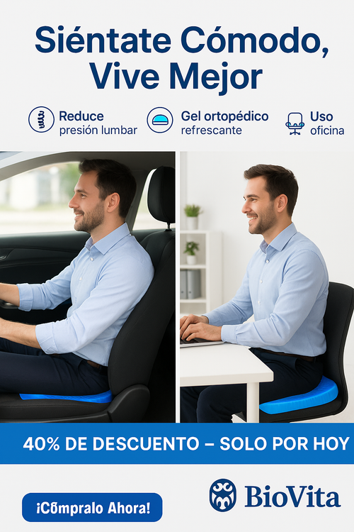 GELFIT COMFORT – CONFORTO INSTANTÁNEO EN CUALQUIER SILLA 🪑